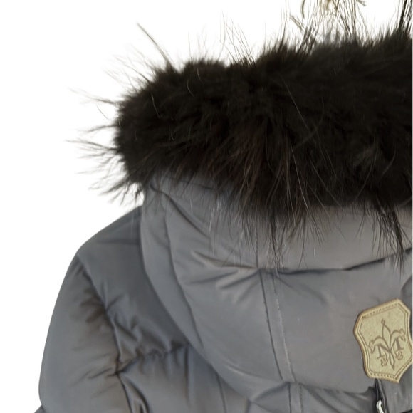 Mackage | Calla Stretch Down Coat w/ Detachable Fox Fur Trim – XS, Charcoal - Picture 7 of 15